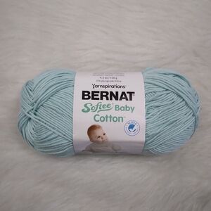 YARN Bernat Softee Baby Cotton, 4.2 Ounces, Aqua Mist